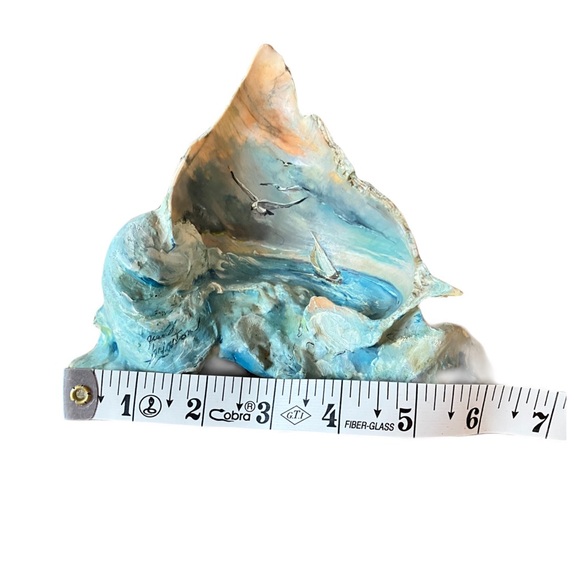 Original Signed Art, Holden Beach N.C. Painted Shell Clusters, Set of 2 - Picture 12 of 13